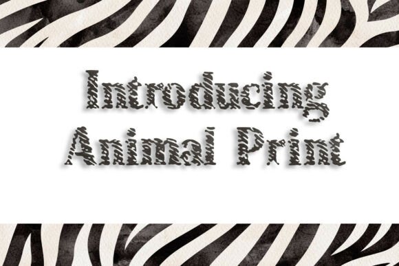 Animal Print Font for Professional Branding and Creative Projects