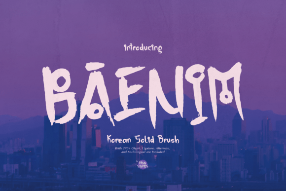 Baenim: A Bold Korean-Inspired Display Font for Creative Projects