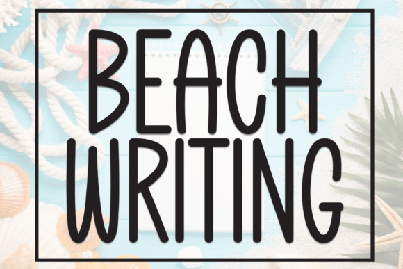 Beach Writing 1 for Inviting Branding and Creative Projects