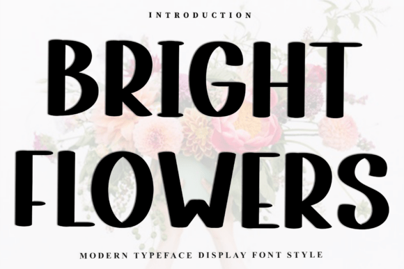 Bright Flowers: A Festive Font for Editorial Design