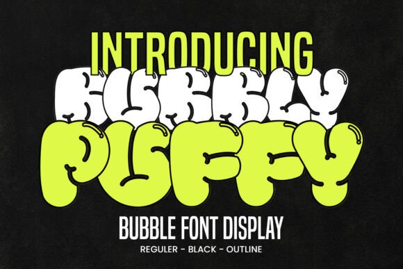 Bubbly Puffy Font for Bold Digital Branding