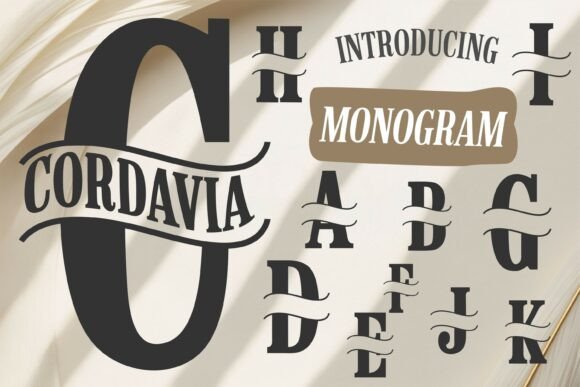 Cordavia Monogram for Bold Branding and Stylish Design