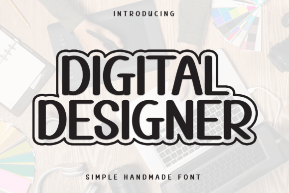 Digital Designer: A Versatile Display Font for Playful Branding