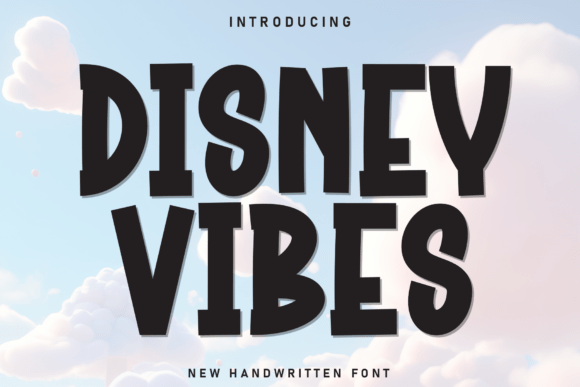 Disney Vibes: A Bold Display Font for Handmade Crafters and Product Creators