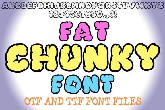 Fat Chunky Font for Playful Handmade Creations