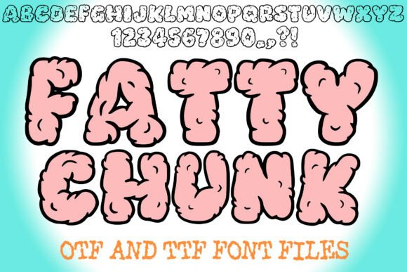 Fatty Chunk: A Playful Typeface for Bold Editorial Statements