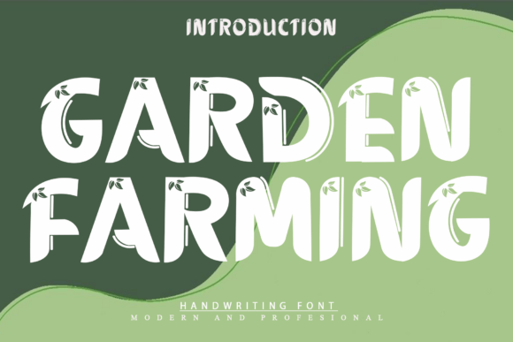Garden Farming Font for Eco-Friendly Branding
