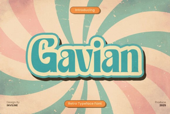 Gavian Regular: A Retro Font for Crafting with Character