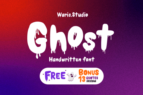 Ghost Halloween Quotes Bundle: A Spooky Display Font for Creative Makers