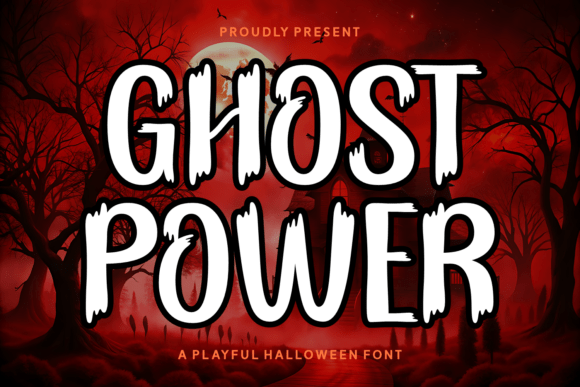 Ghost Power Font for Spooky Editorial Designs