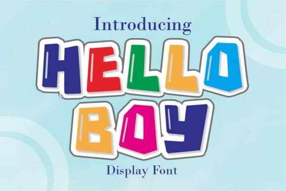 Helloboy Regular: A Bold Display Font for Energetic Branding