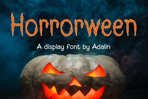 Horrorween Font for Halloween Creations and Display Designs