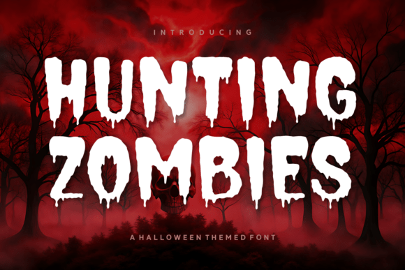 Hunting Zombies: A Halloween Font That Transforms Your Creations