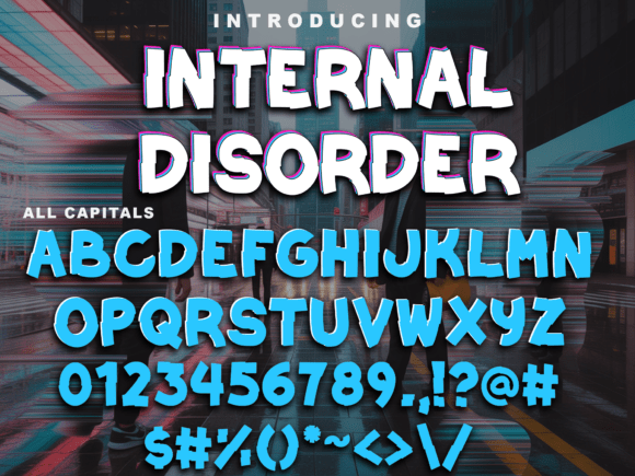 Internal Disorder Font for High-Impact Visual Communication