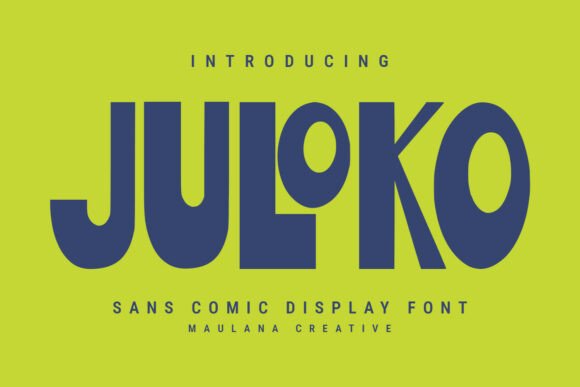 Juloko: A Playful Display Font for Bold Editorial Design