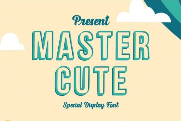 Mastercute Regular: A Playful Display Font for Handmade Creators