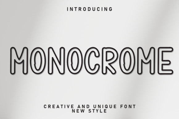 Monocrome: A Display Font for Editorial Design and Brand Identity