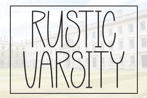 Rustic Varsity Font for Handmade Creations