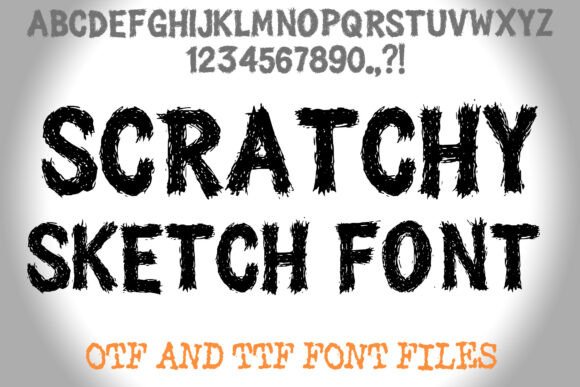 Scratchy Sketch Font for Bold Branding and Creative Design