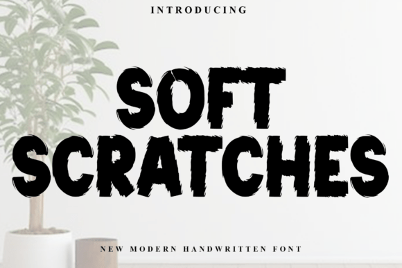 Soft Scratches: A Warm and Playful Display Font for Creative Projects