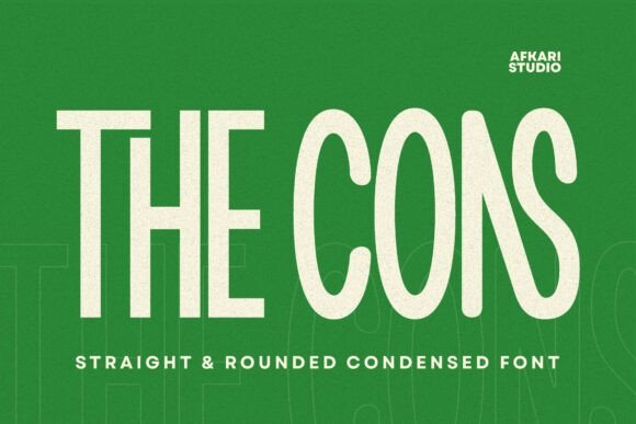 The Cons Font: A Bold Display Typeface for Modern Design